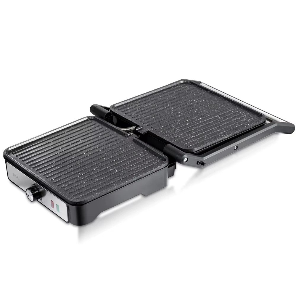 شواية بانيني 2 في 1 كهربائية تفتح 180 درجة للشواء وتحميص،مع قوة 2000 واط - RAF - الصورة 5